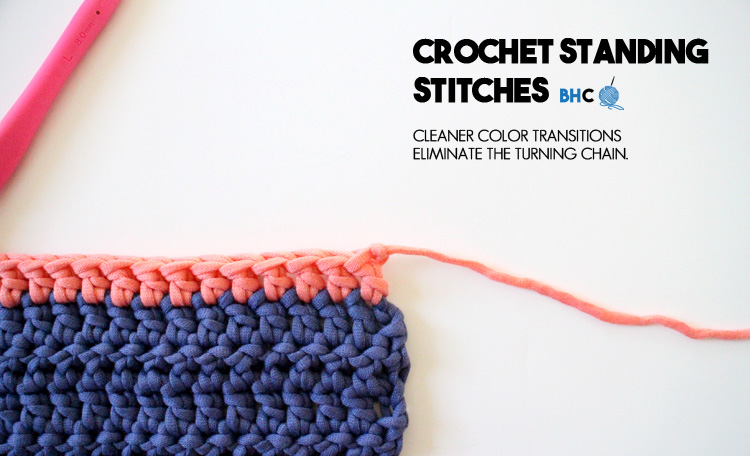 crochet standing stitches