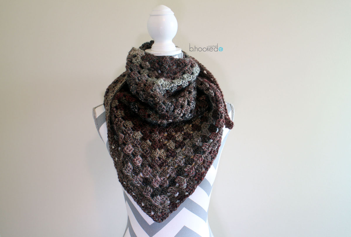 How to Crochet a Granny Triangle Shawl: Free Video Tutorial