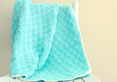 Basket Weave Crochet Baby Blanket