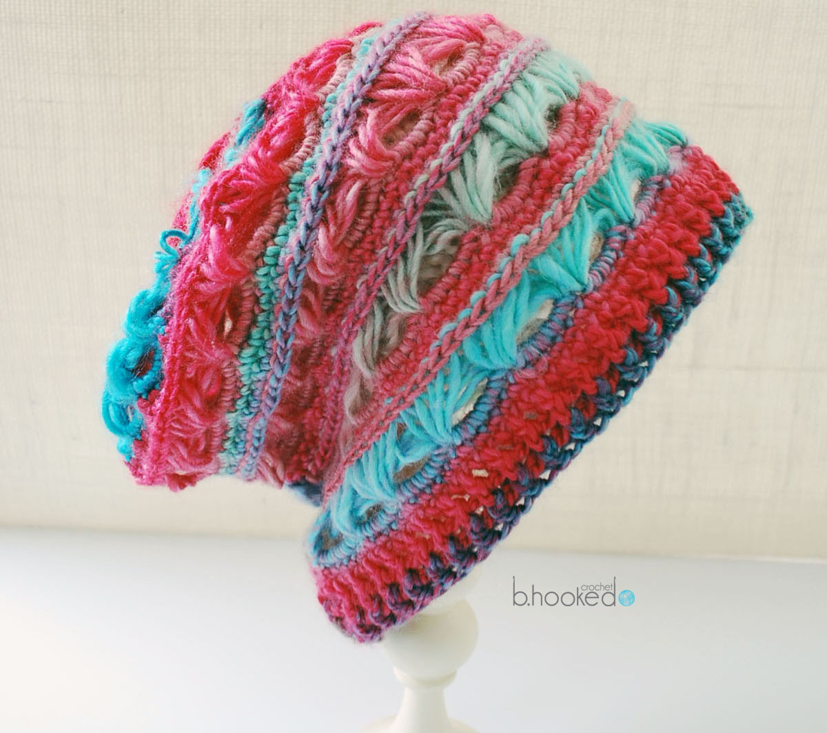 Broomstick Lace Slouchy Hat