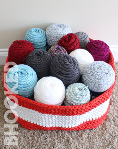 Large Crochet Basket