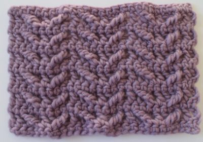 Winged Crochet Cable Stitch