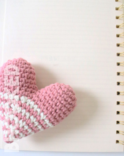 Stuffed Crochet Heart