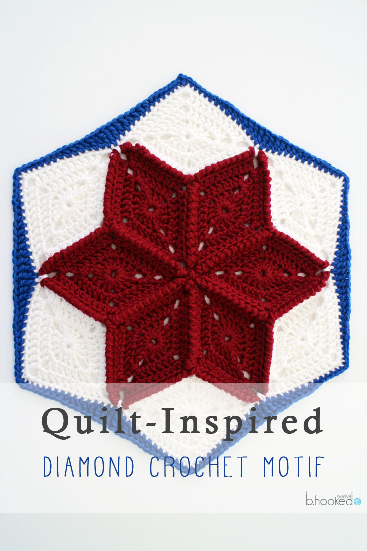 crochet star hexagon