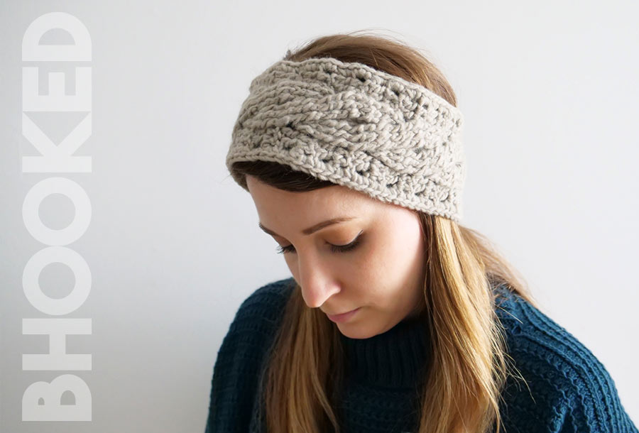 Cable Crochet Headband