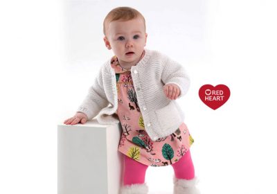 Learn How to Knit the Year Round Baby Cardigan by Red Heart