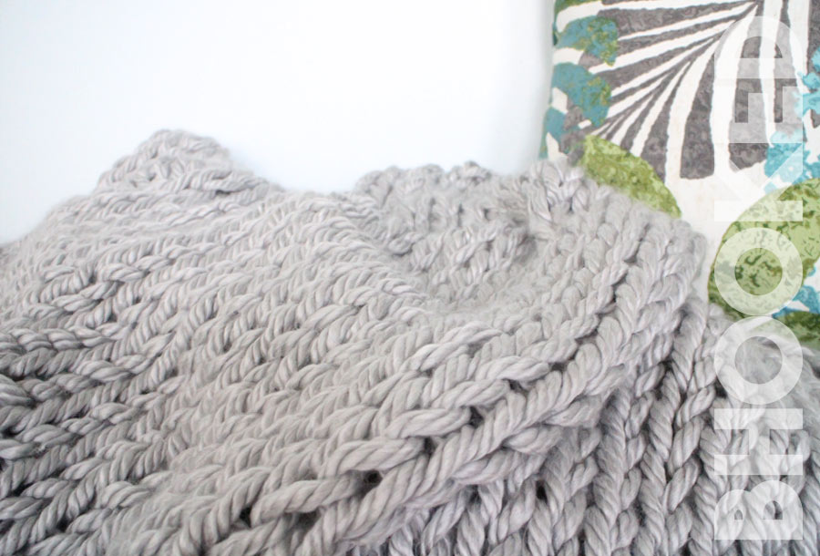 giant knit blanket