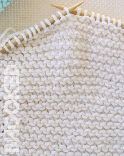 beginner knit wash cloth