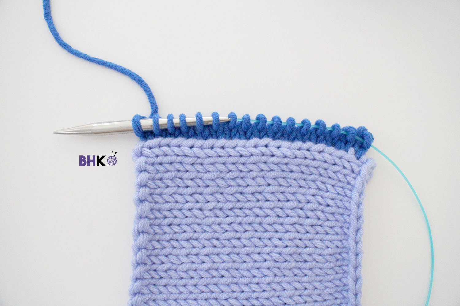 How to Pick Up and Knit on Stockinette Stitch