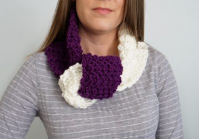 Knotted Knit Cowl