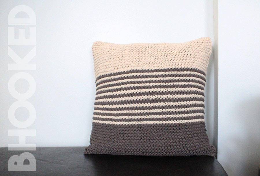 Garter Stitch Knit Pillow