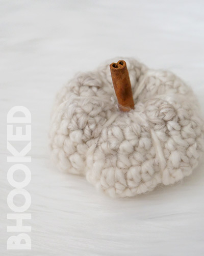 mini crochet pumpkins