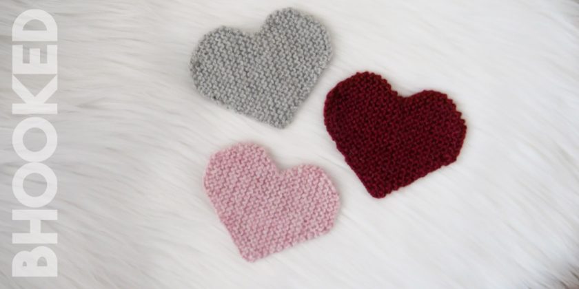 Knitted Heart Patch