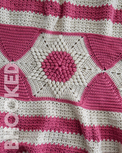 subtle star crochet lap blanket