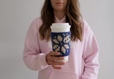 Crochet Snowflake Coffee Cup Cozy