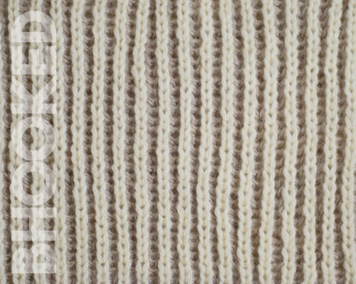 two color brioche knit stitch